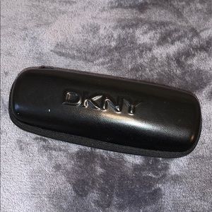 DKNY faux leather glasses case